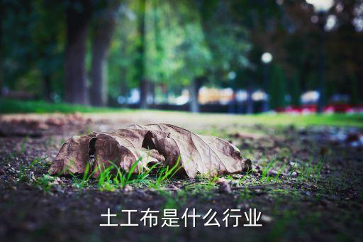制作土工布是什么行业