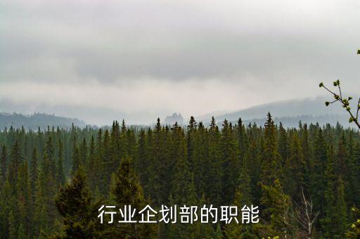 销售行业企划部的职能