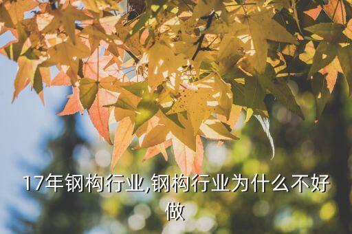 2017年钢构行业,钢构行业为什么不好做