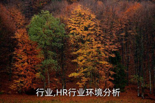 行业,HR行业环境分析