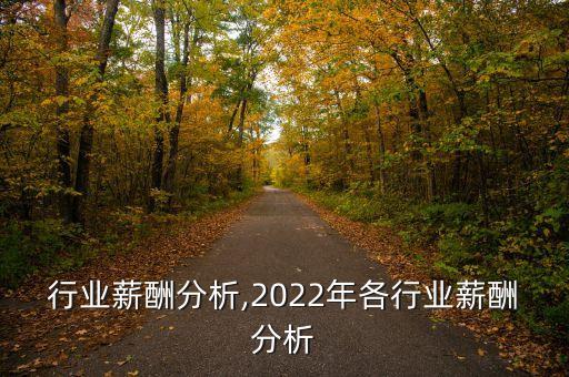 行业薪酬分析,2022年各行业薪酬分析