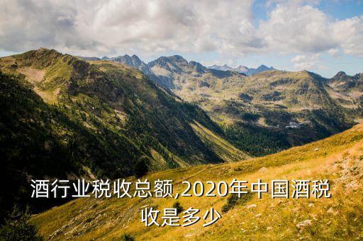 中国酒行业税收总额,2020年中国酒税收是多少