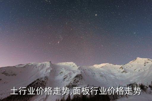 土行业价格走势,面板行业价格走势