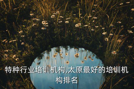 太原特种行业培训机构,太原最好的培训机构排名