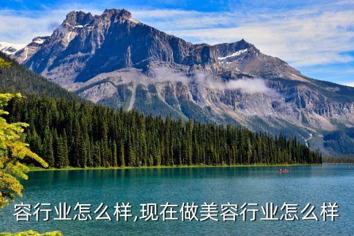 容行业怎么样,现在做美容行业怎么样