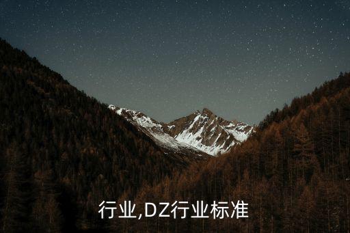 dz行业,DZ行业标准