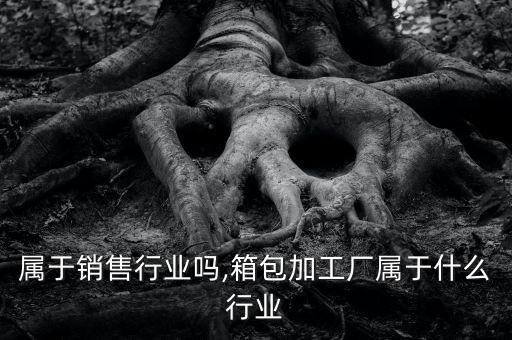属于销售行业吗,箱包加工厂属于什么行业