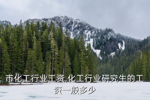 市化工行业工资,化工行业研究生的工资一般多少