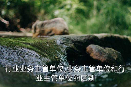 行业业务主管单位,业务主管单位和行业主管单位的区别