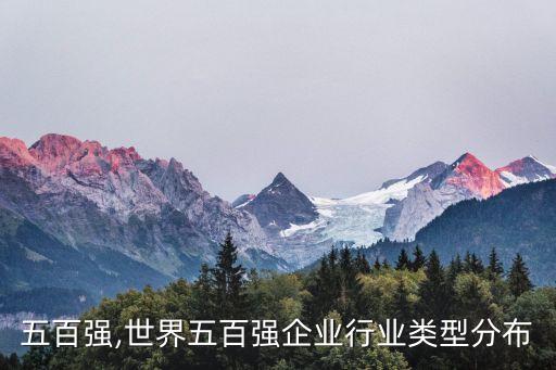 行业五百强,世界五百强企业行业类型分布