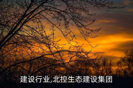 建设行业,北控生态建设集团