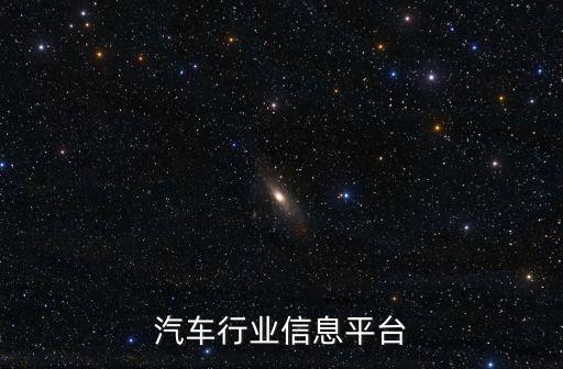 汽车行业信息平台