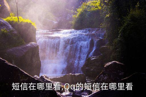 行业短信在哪里看,Qq的短信在哪里看?