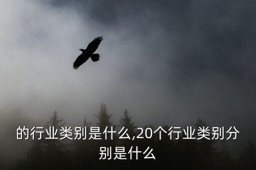 的行业类别是什么,20个行业类别分别是什么