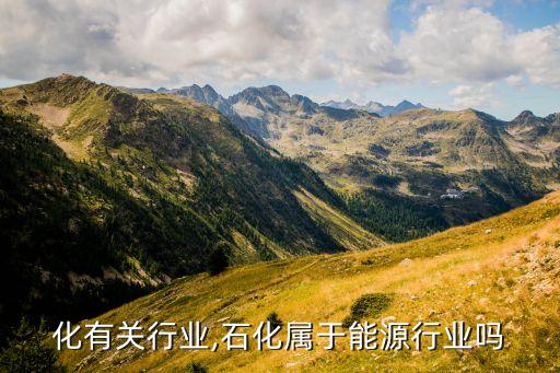 跟石化有关行业,石化属于能源行业吗