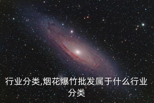 批发行业分类,烟花爆竹批发属于什么行业分类