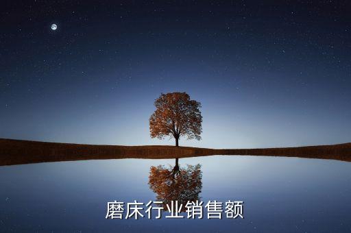 外圆磨床行业销售额