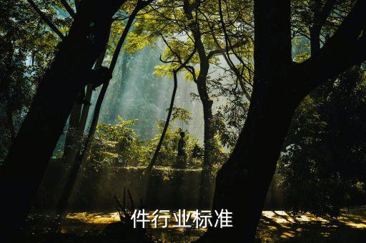 件行业标准