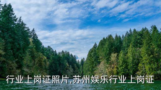 行业上岗证照片,苏州娱乐行业上岗证