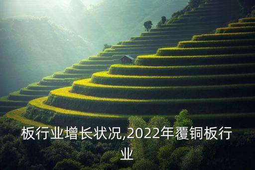 覆铜板行业增长状况,2022年覆铜板行业