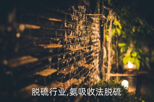 脱硫行业,氨吸收法脱硫