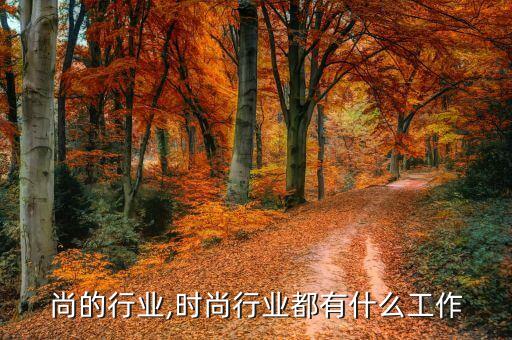 尚的行业,时尚行业都有什么工作