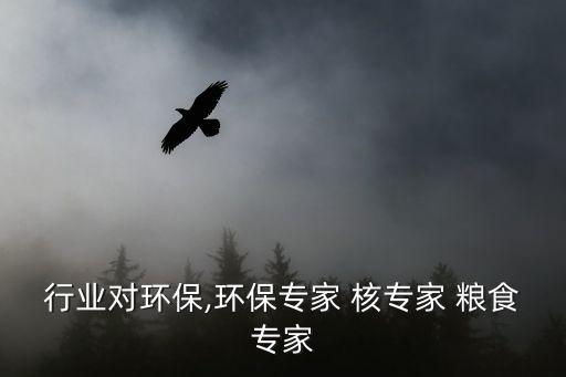 粮食行业对环保,环保专家 核专家 粮食专家