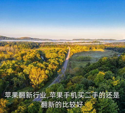 二手苹果翻新行业,苹果手机买二手的还是翻新的比较好