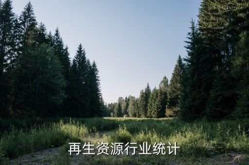 再生资源行业统计