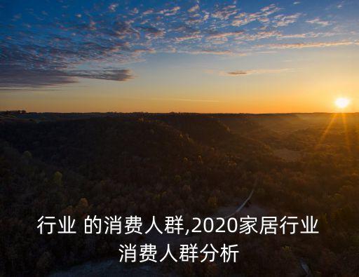 家居行业 的消费人群,2020家居行业消费人群分析