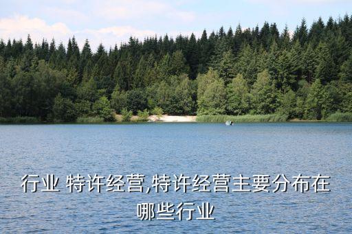 哪些行业 特许经营,特许经营主要分布在哪些行业