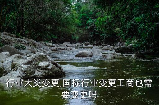行业大类变更,国标行业变更工商也需要变更吗