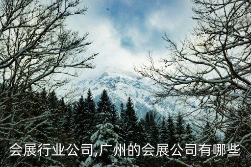 会展行业公司,广州的会展公司有哪些