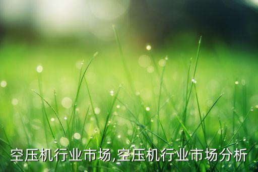 目前空压机行业市场,空压机行业市场分析