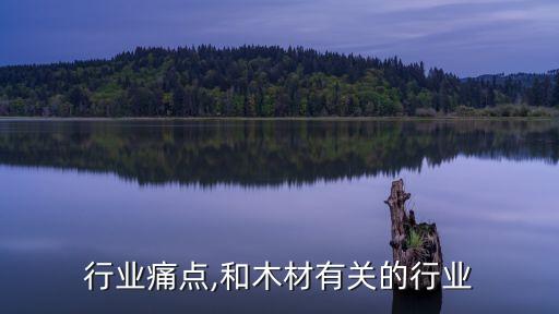 行业痛点,和木材有关的行业