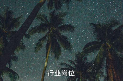 行业岗位