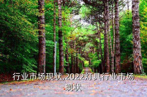行业市场现状,2022灯具行业市场现状