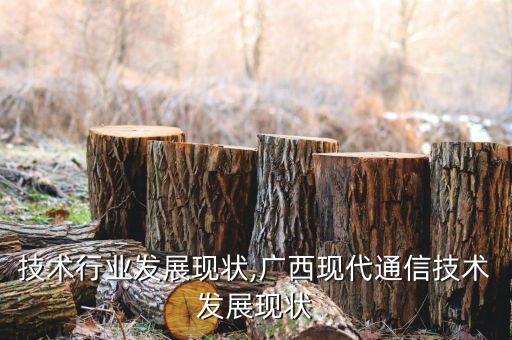 技术行业发展现状,广西现代通信技术发展现状