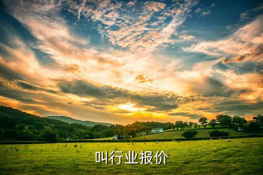 叫行业报价