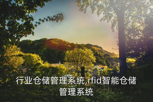 行业仓储管理系统,rfid智能仓储管理系统