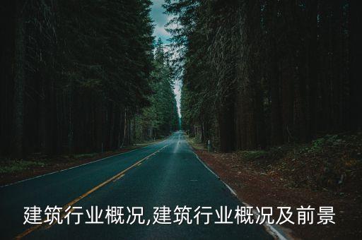 宁夏建筑行业概况,建筑行业概况及前景