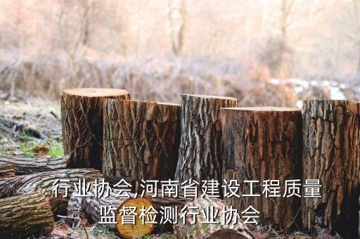    行业协会,河南省建设工程质量监督检测行业协会