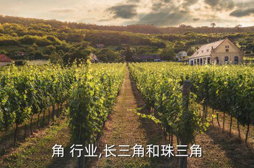 角 行业,长三角和珠三角