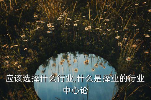 择业应该选择什么行业,什么是择业的行业中心论