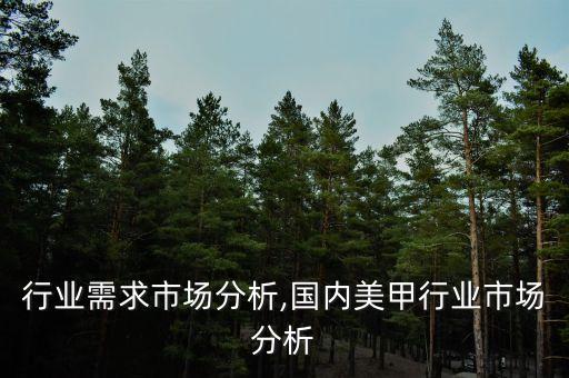 美甲行业需求市场分析,国内美甲行业市场分析