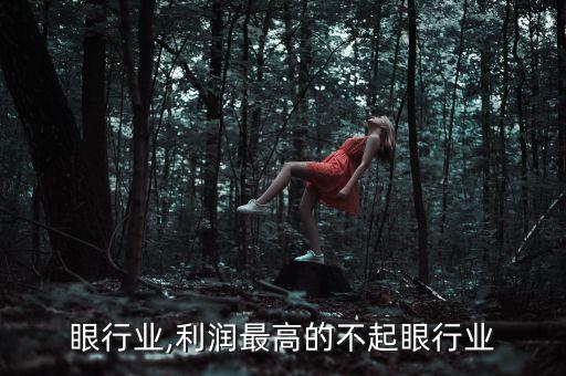 眼行业,利润最高的不起眼行业
