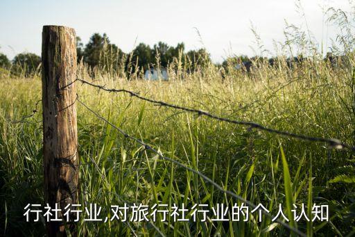 行社行业,对旅行社行业的个人认知