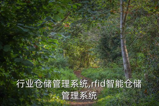 行业仓储管理系统,rfid智能仓储管理系统