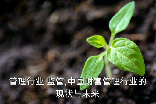 财富管理行业 监管,中国财富管理行业的现状与未来