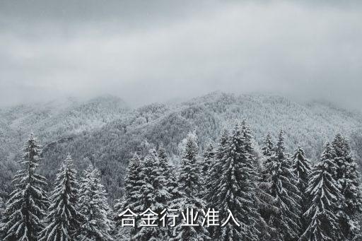 硅锰合金行业准入